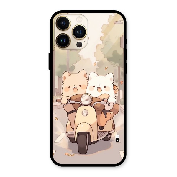 Cute Riders Glass Back Case for iPhone 13 Pro Max