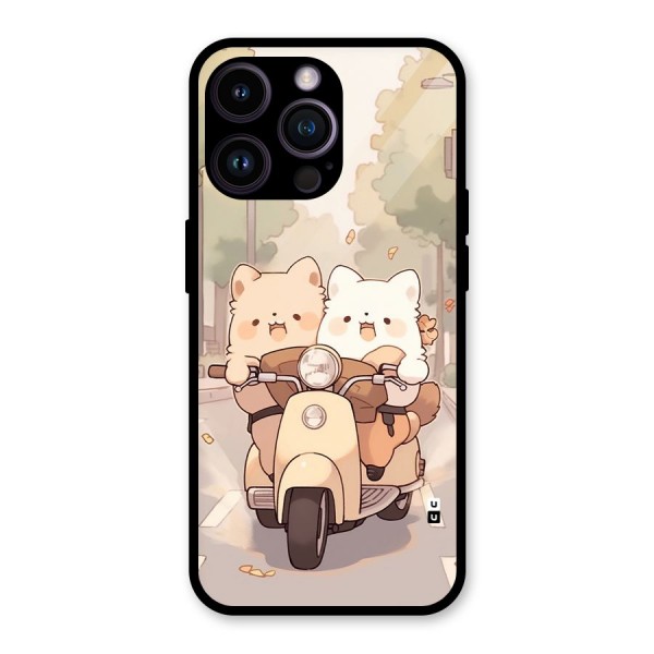 Cute Riders Glass Back Case for iPhone 14 Pro Max