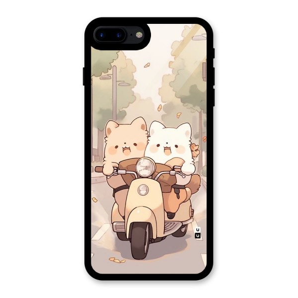 Cute Riders Glass Back Case for iPhone 7 Plus