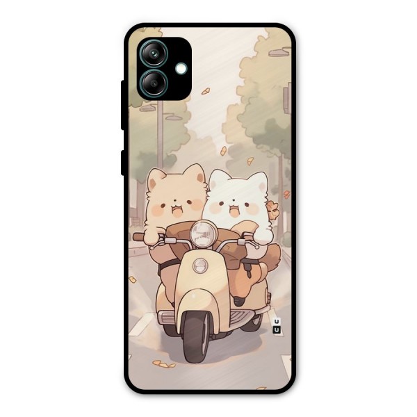 Cute Riders Metal Back Case for Galaxy A04