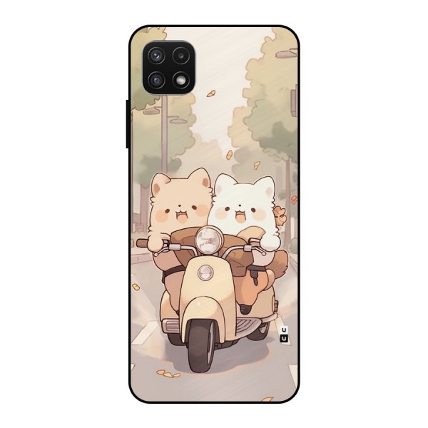 Cute Riders Metal Back Case for Galaxy A22 5G