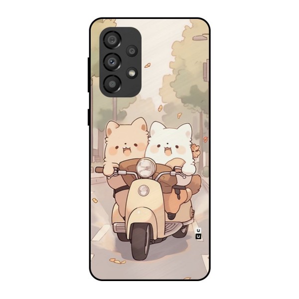 Cute Riders Metal Back Case for Galaxy A33 5G