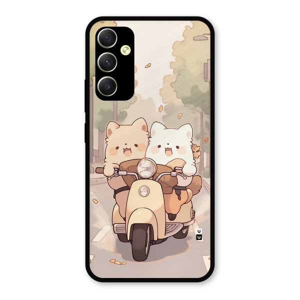 Cute Riders Metal Back Case for Galaxy A34