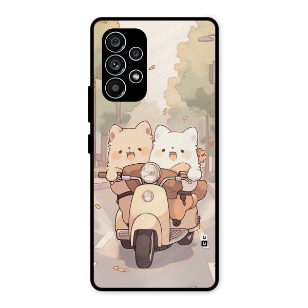 Cute Riders Metal Back Case for Galaxy A53 5G