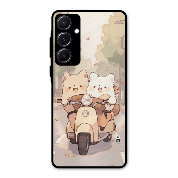 Cute Riders Metal Back Case for Galaxy A55