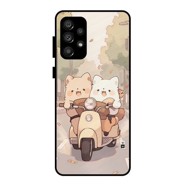 Cute Riders Metal Back Case for Galaxy A73 5G