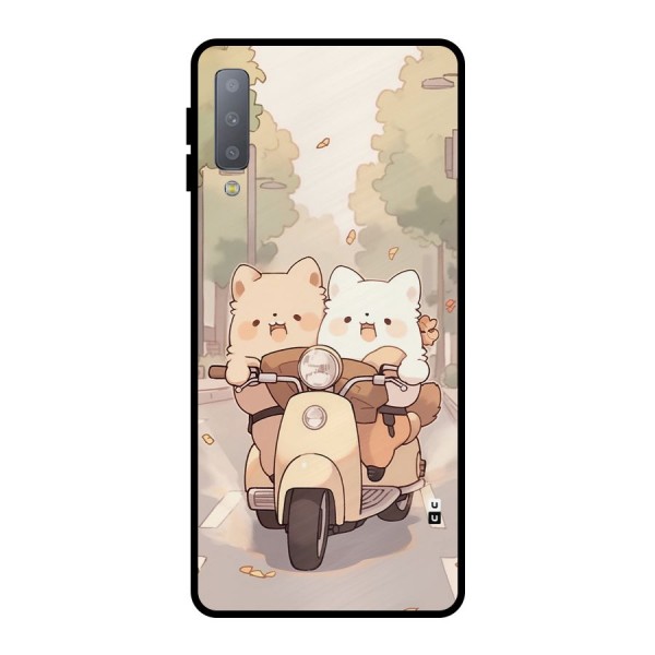 Cute Riders Metal Back Case for Galaxy A7 (2018)