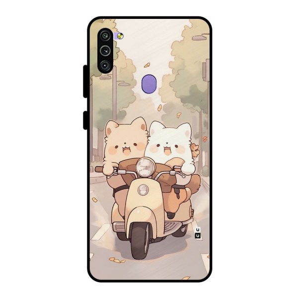 Cute Riders Metal Back Case for Galaxy M11