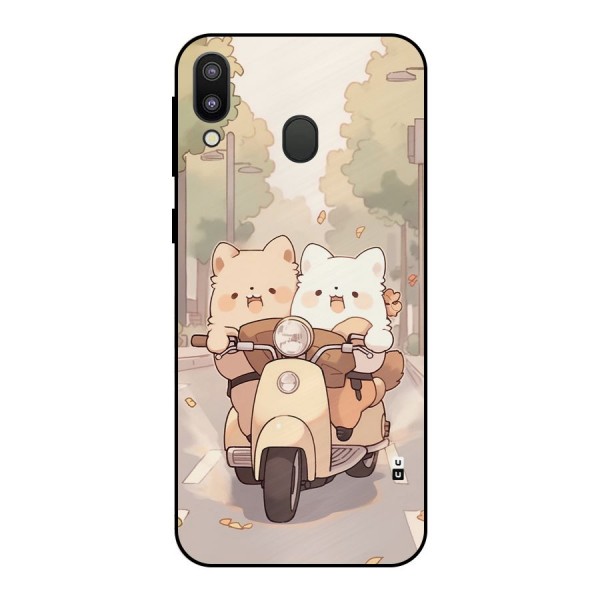 Cute Riders Metal Back Case for Galaxy M20