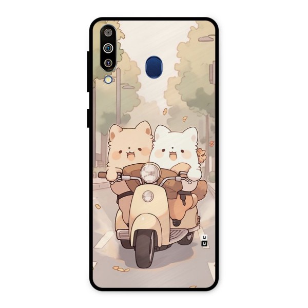 Cute Riders Metal Back Case for Galaxy M30