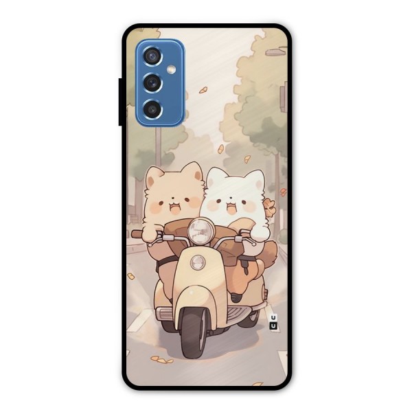 Cute Riders Metal Back Case for Galaxy M52 5G