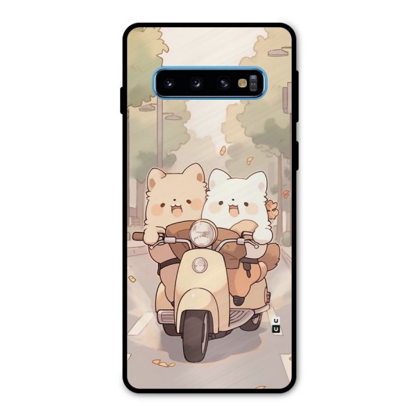 Cute Riders Metal Back Case for Galaxy S10