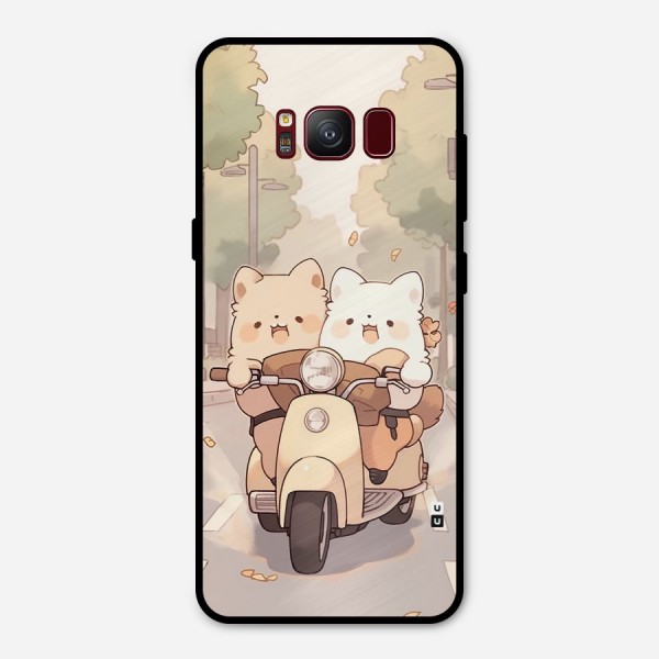 Cute Riders Metal Back Case for Galaxy S8