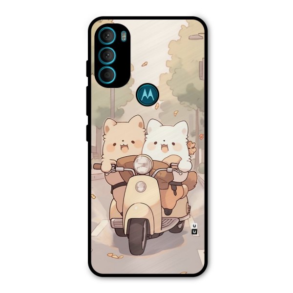 Cute Riders Metal Back Case for Moto G71 5G