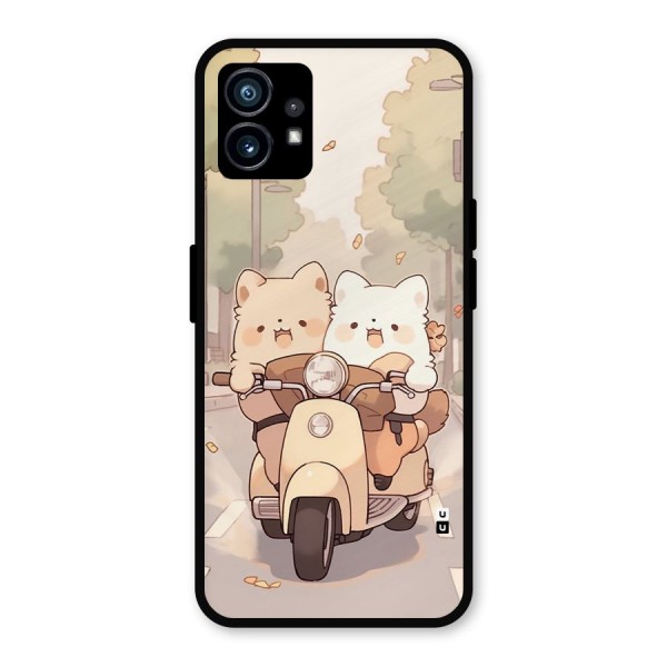 Cute Riders Metal Back Case for Nothing Phone 1