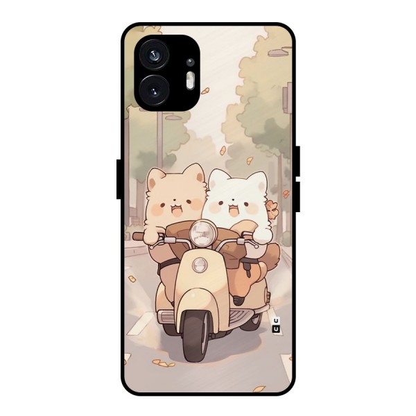 Cute Riders Metal Back Case for Nothing Phone 2