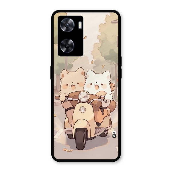 Cute Riders Metal Back Case for Oppo A77s