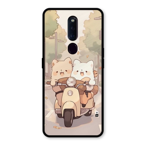 Cute Riders Metal Back Case for Oppo F11 Pro