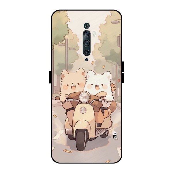 Cute Riders Metal Back Case for Oppo Reno2 F