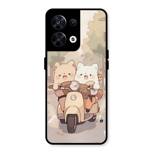 Cute Riders Metal Back Case for Oppo Reno8 5G