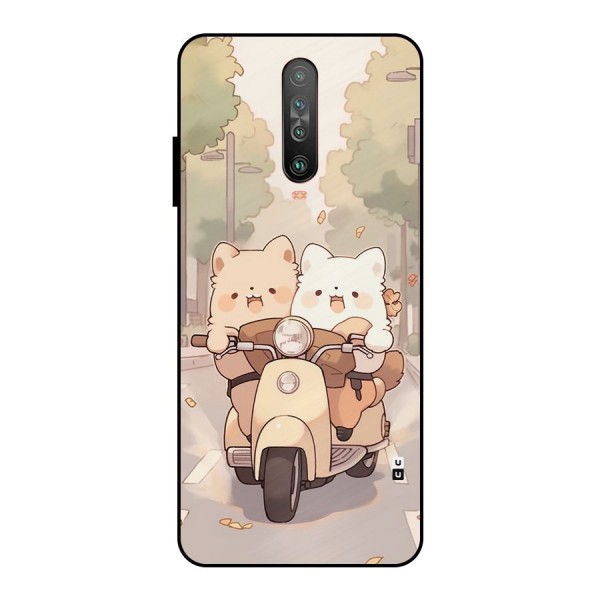 Cute Riders Metal Back Case for Poco X2