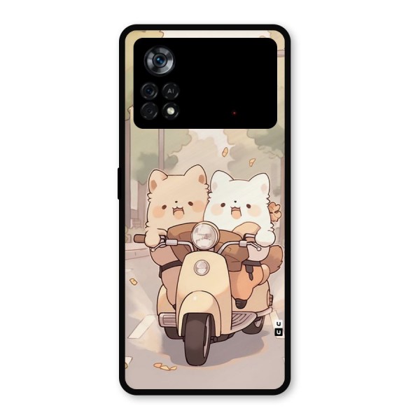 Cute Riders Metal Back Case for Poco X4 Pro 5G