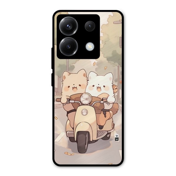 Cute Riders Metal Back Case for Poco X6