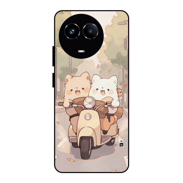 Cute Riders Metal Back Case for Realme 11X