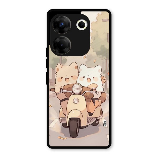 Cute Riders Metal Back Case for Tecno Camon 20