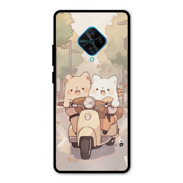 Cute Riders Metal Back Case for Vivo S1 Pro