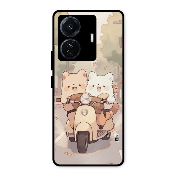 Cute Riders Metal Back Case for Vivo T1 Pro