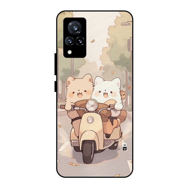 Cute Riders Metal Back Case for Vivo V21 5G