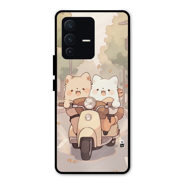 Cute Riders Metal Back Case for Vivo V23 Pro