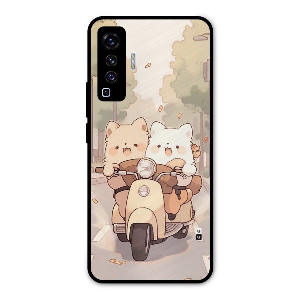 Cute Riders Metal Back Case for Vivo X50