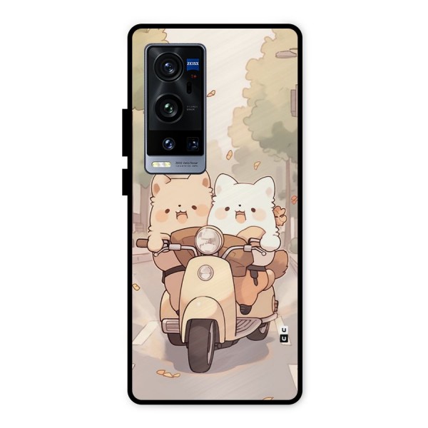 Cute Riders Metal Back Case for Vivo X60 Pro Plus