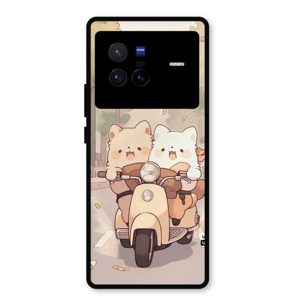 Cute Riders Metal Back Case for Vivo X80