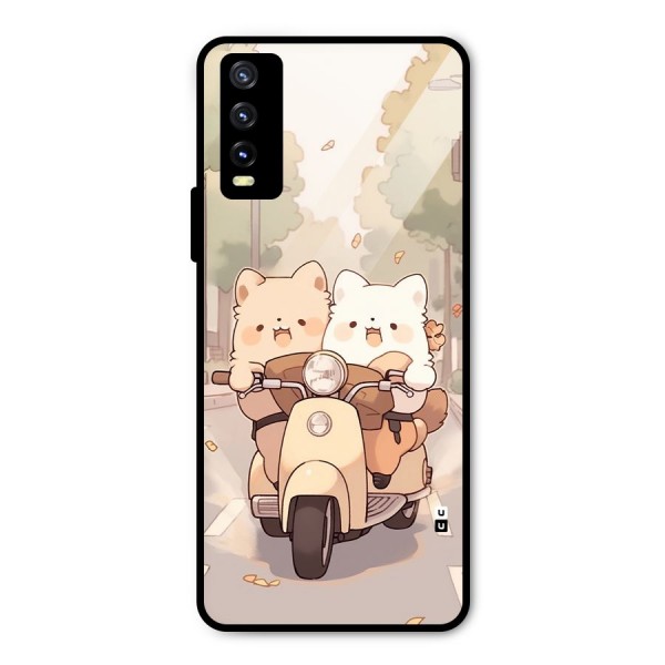 Cute Riders Metal Back Case for Vivo Y20 2021