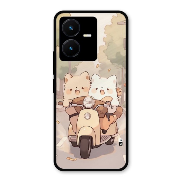 Cute Riders Metal Back Case for Vivo Y22