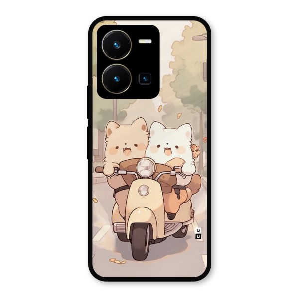 Cute Riders Metal Back Case for Vivo Y35