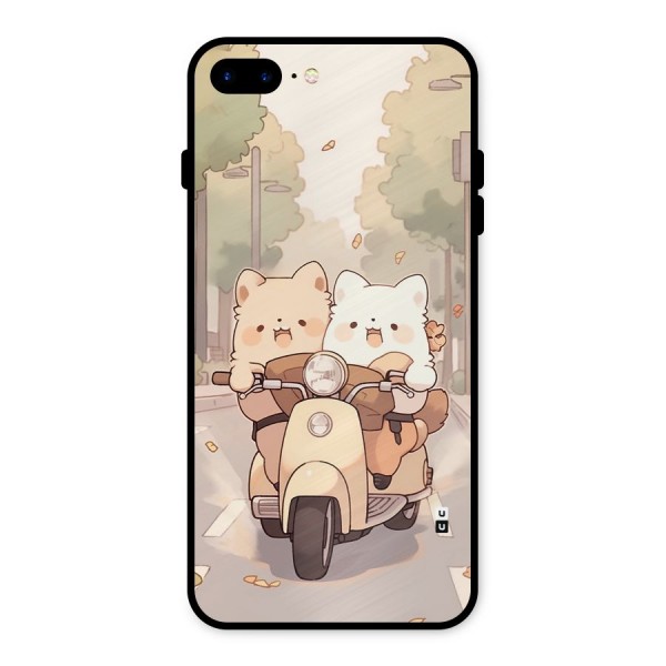 Cute Riders Metal Back Case for iPhone 8 Plus