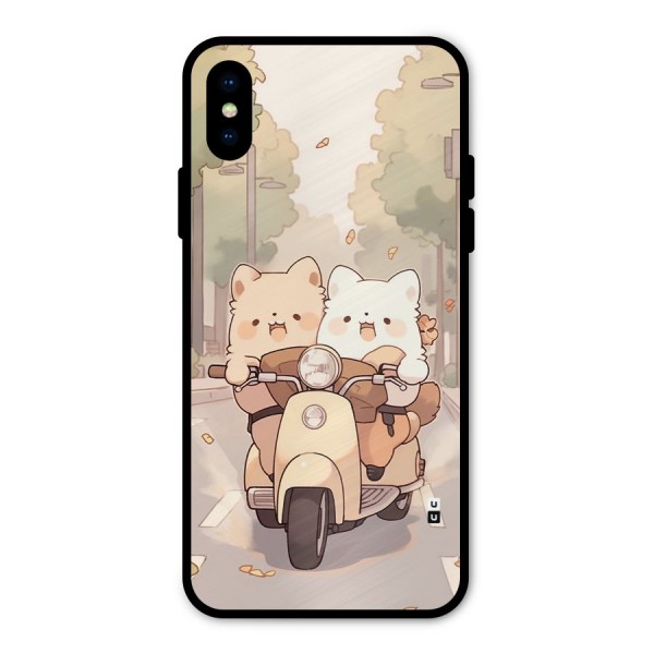 Cute Riders Metal Back Case for iPhone X