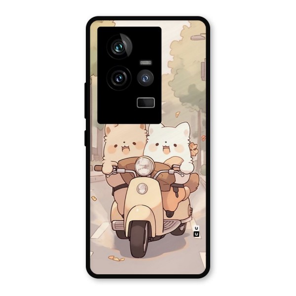 Cute Riders Metal Back Case for iQOO 11 5G