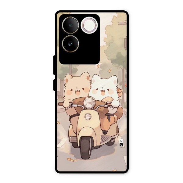 Cute Riders Metal Back Case for iQOO Z7 Pro