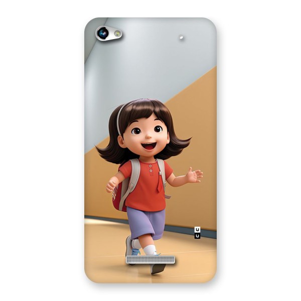 Cute School Girl Back Case for Canvas Hue 2 A316