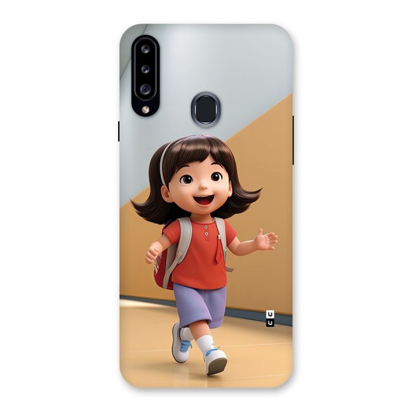 Cute School Girl Back Case for Galaxy A20s