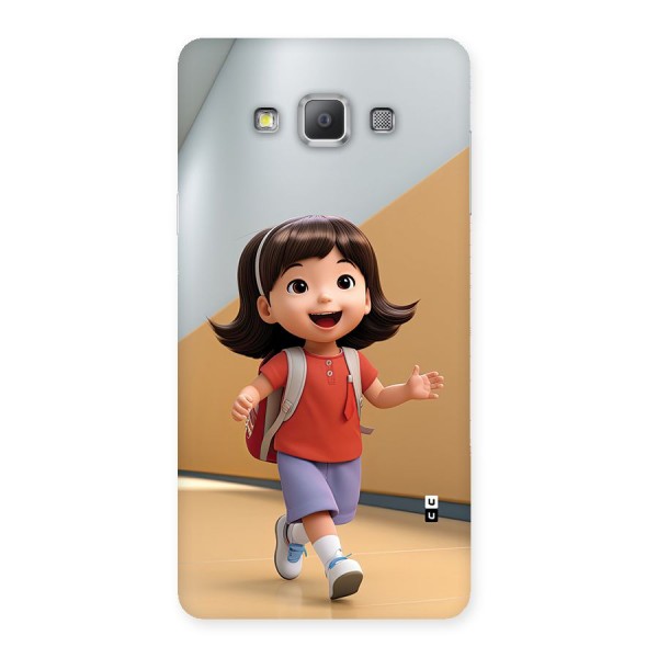 Cute School Girl Back Case for Galaxy A7