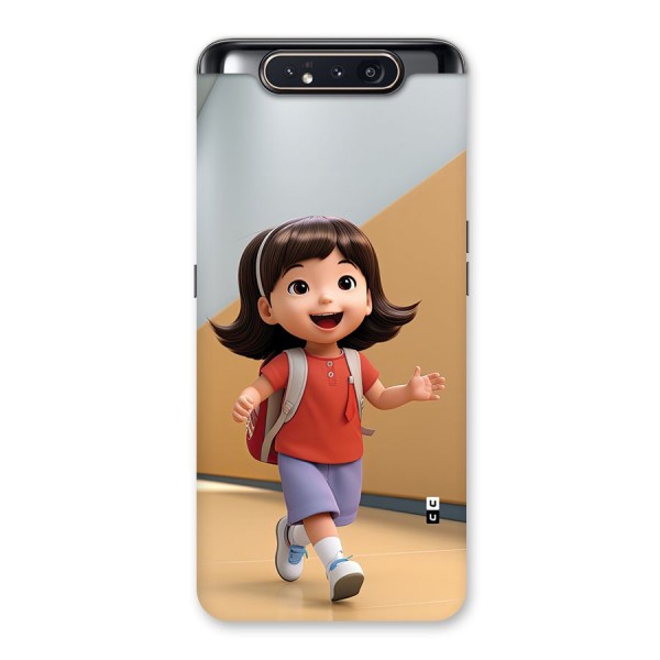 Cute School Girl Back Case for Galaxy A80