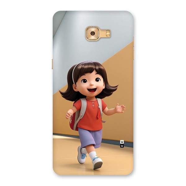 Cute School Girl Back Case for Galaxy C9 Pro