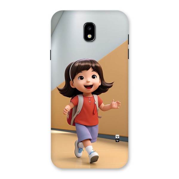 Cute School Girl Back Case for Galaxy J7 Pro