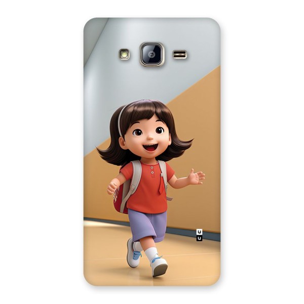 Cute School Girl Back Case for Galaxy On5